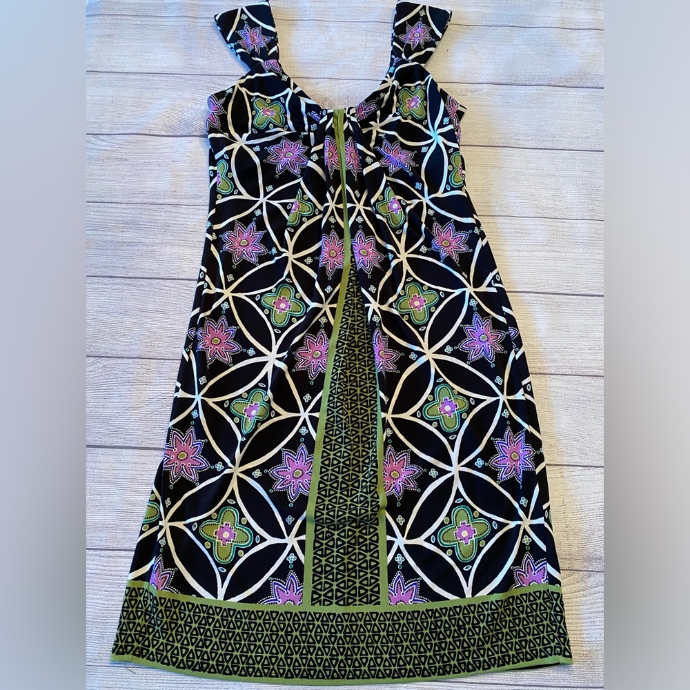 Floral Geometric Dress